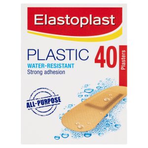 Elastoplast Plastic Water-Resistant All-Purpose Plasters 40 Pack