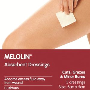 Melolin 5cm x 5cm 5 Pack