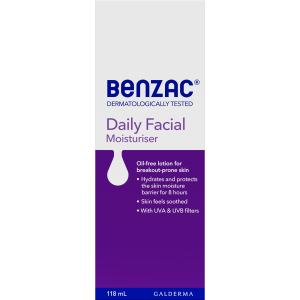 Benzac Daily Facial Moisturiser 118ml