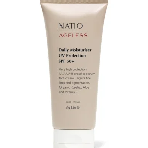Natio Ageless Daily Moisturiser UV Protection SPF 50+ 75g