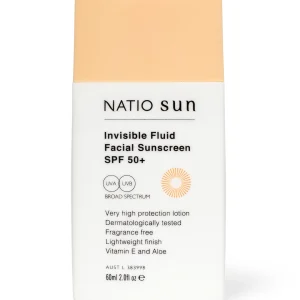 Natio Invisible Fluid Facial Sunscreen SPF 50+ 60ml