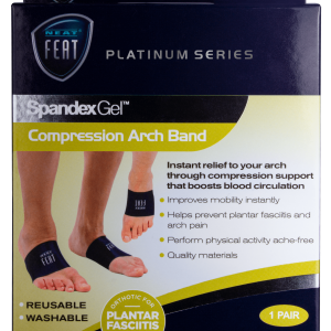 Neat Feat Spandex Gel Compression Arch Band Medium