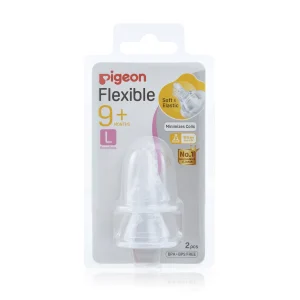 Pigeon Flexible Peristaltic Teat L 2pcs