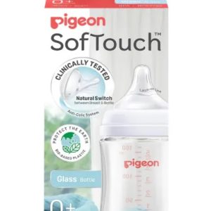 Pigeon SofTouch BPP Wide Neck Glass Baby Bottle 160mL - 0+ Months
